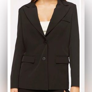 Forever 21 Black Single-Breasted Peak Lapel Blazer NW/OT